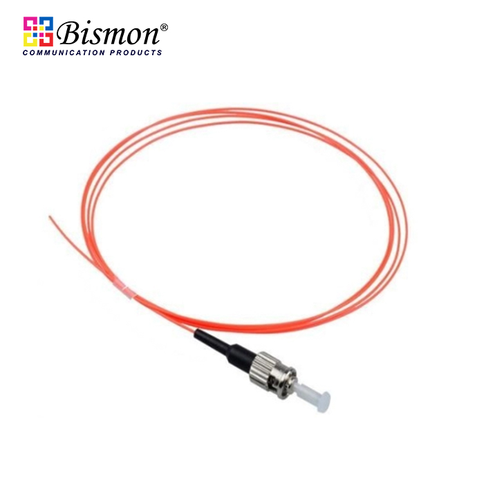 ST Pigtail Fiber optic Multi-mode 62.5/125um(OM1) Simplex, length 1.5 meters, OD:0.9mm, PVC